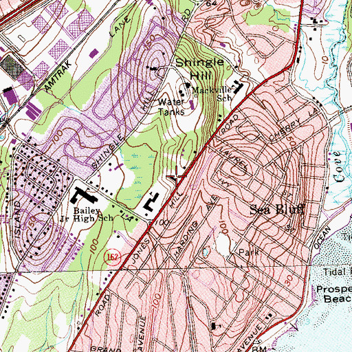 Topographic Map of Our Lady of Victory Roman Catholic Church, CT
