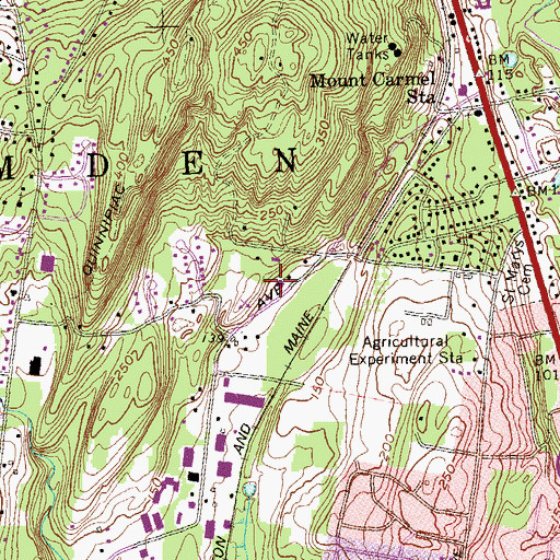 Topographic Map of Quinnipiac College Annex, CT