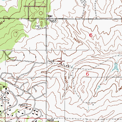 Topographic Map of Wissler Ranch, CO