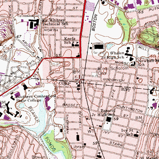 Topographic Map of Revival Center, CT
