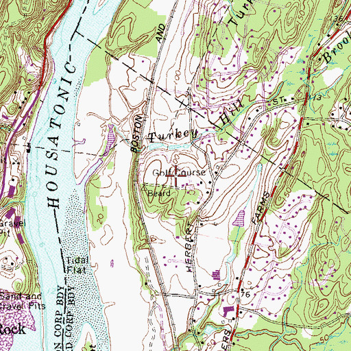 Topographic Map of River View Country Club, CT