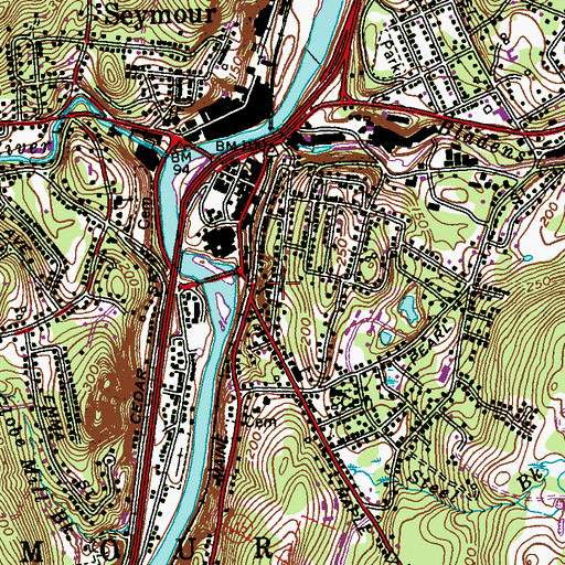 Topographic Map of Saint Augustines Church, CT