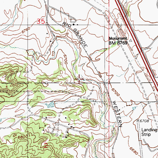 Topographic Map of Jackson Creek, CO