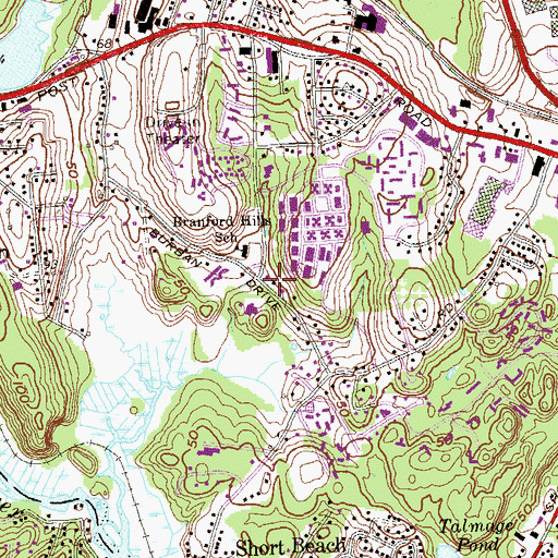 Topographic Map of Saint Elizabeths Church, CT