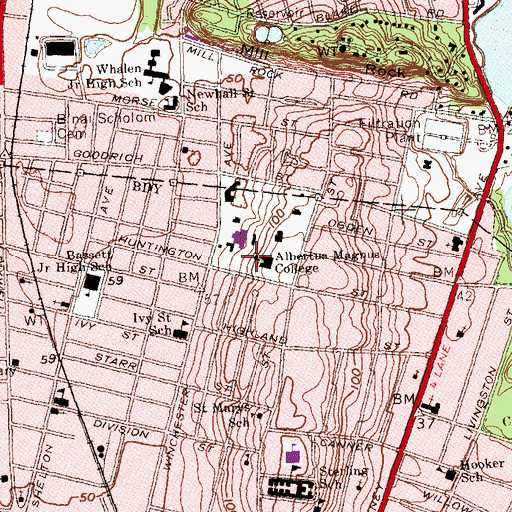 Topographic Map of Saint Francis Home, CT