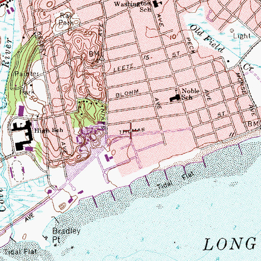 Topographic Map of Saint John Vianney Church, CT