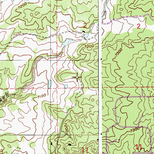 Topographic Map of Bridle Bit Ranch, CO