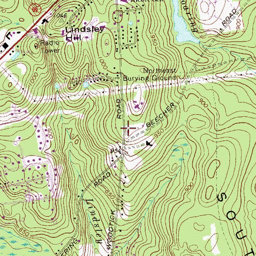 Topographic Map of Saint Maria Goretti Church, CT