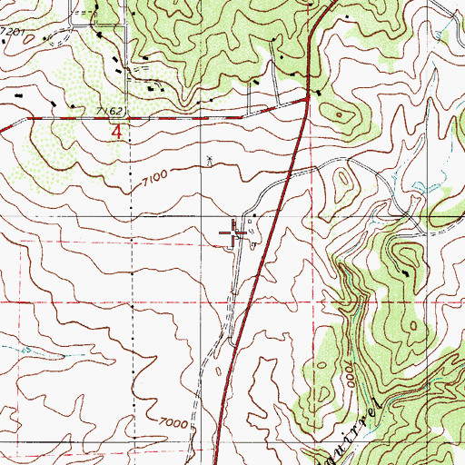Topographic Map of Flying Horse Ranch, CO