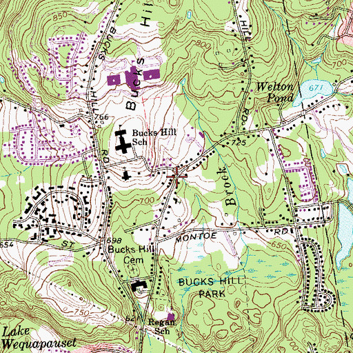 Topographic Map of Saint Marys Russian Orthodox Church, CT