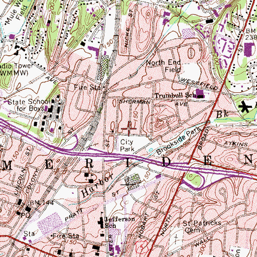 Topographic Map of Saints Peter and Paul Orthodox Church, CT