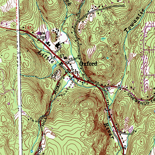 Topographic Map of Saint Peters Church, CT