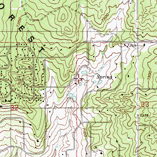 Topographic Map of Hardesty Ranch, CO