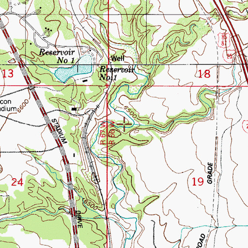 Topographic Map of Black Squirrel Creek, CO