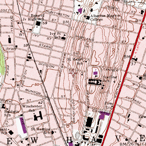 Topographic Map of Science Park Building 2, CT