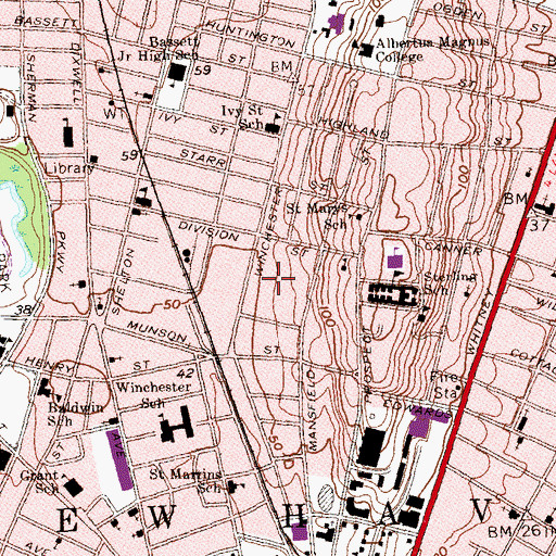 Topographic Map of Science Park Building 5, CT