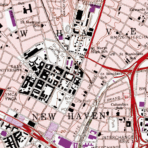 Topographic Map of Silliman College, CT