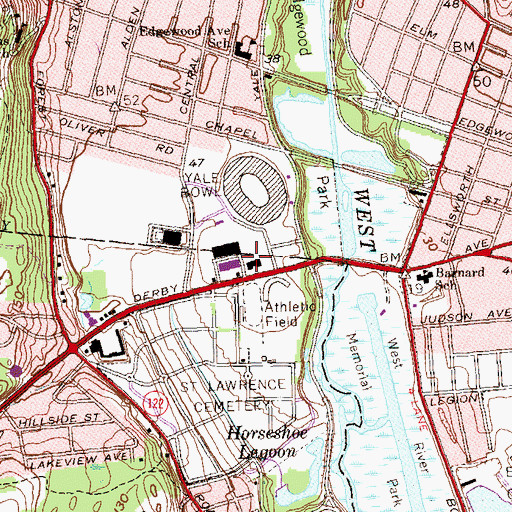 Topographic Map of Smillow Field House, CT