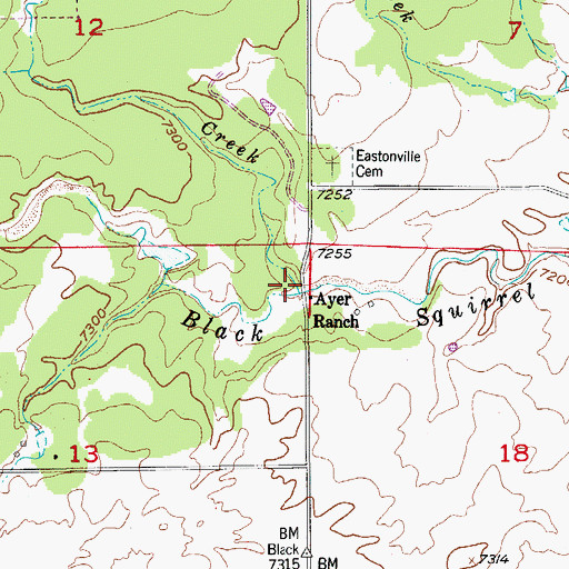 Topographic Map of Snipe Creek, CO