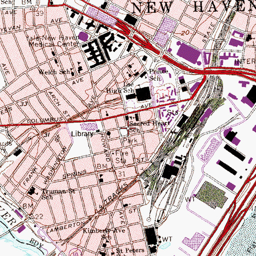 Topographic Map of Spireworth Park, CT