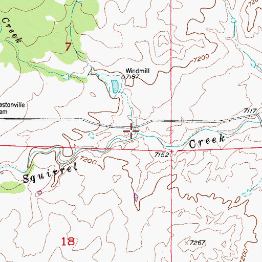 Topographic Map of Cantrell Creek, CO