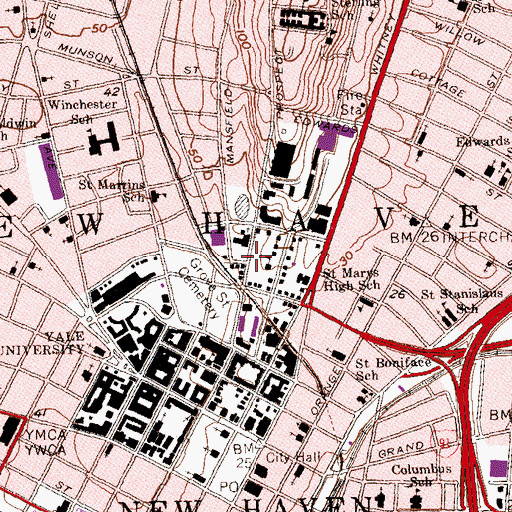 Topographic Map of The Esplanade, CT