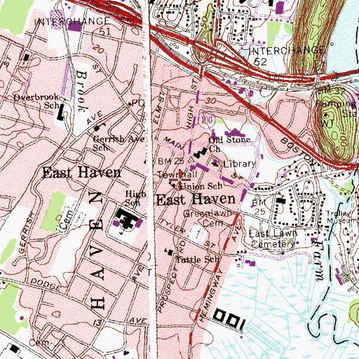 Topographic Map of Thompson Corner (historical), CT
