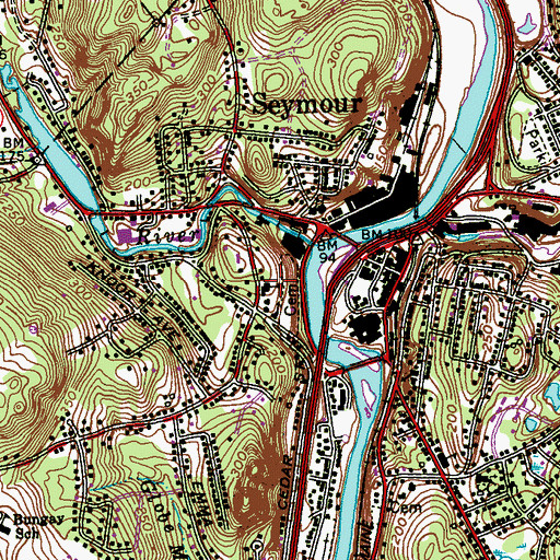 Topographic Map of Trinity Episcopal Church, CT