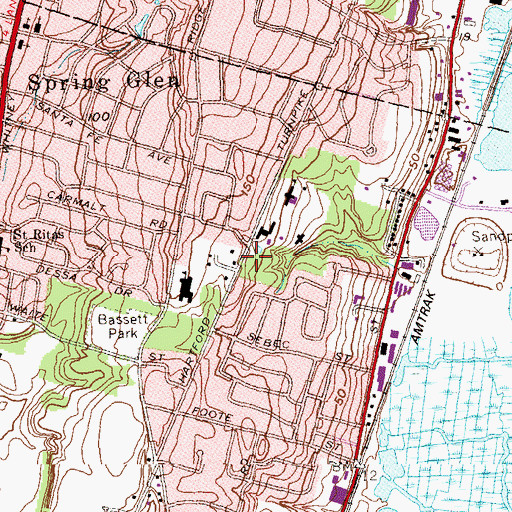 Topographic Map of Unitarian Society of New Haven Church, CT