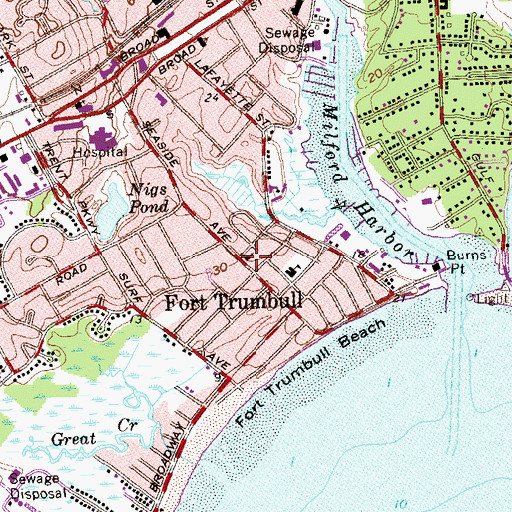 Topographic Map of United Pentecostal Church, CT