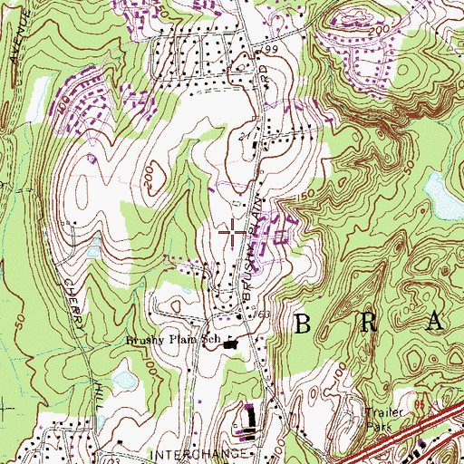 Topographic Map of Veterans Memorial Park, CT