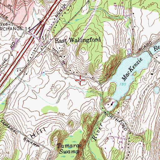 Topographic Map of Vietnam Veterans Memorial Park, CT
