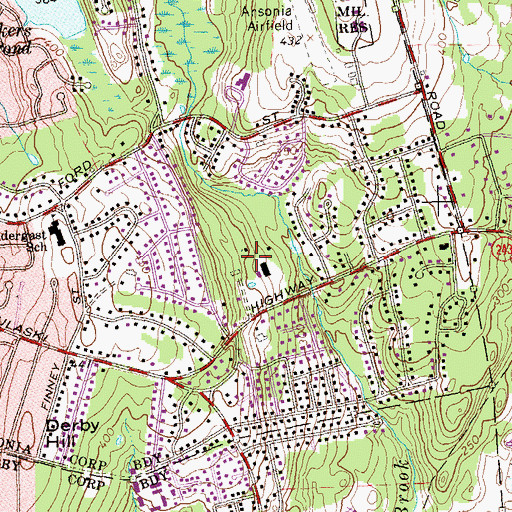 Topographic Map of Warsaw Park, CT