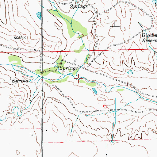 Topographic Map of North Fork Horse Creek, CO