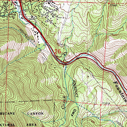 Topographic Map of French Creek, CO
