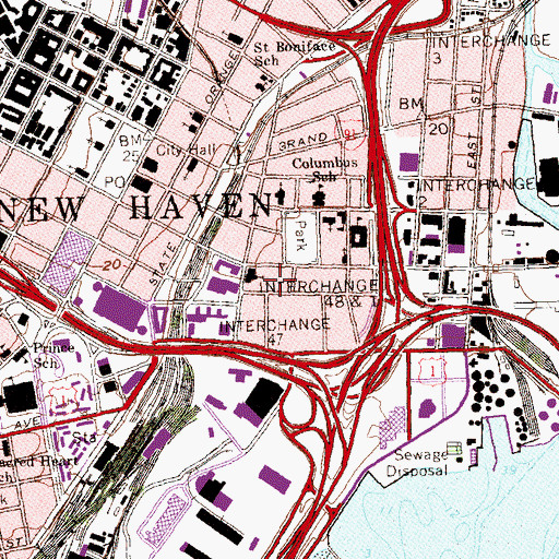 Topographic Map of Wooster Playground, CT