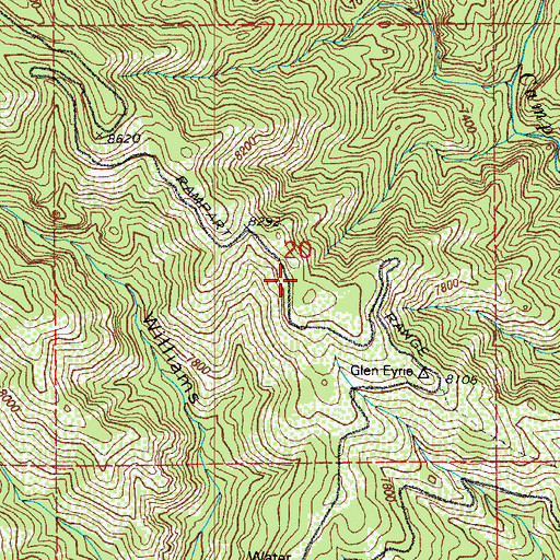 Topographic Map of Trail Junction Picnic Grounds, CO
