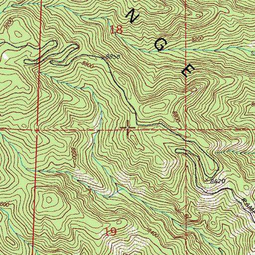 Topographic Map of Grassy Saddle Picnic Grounds, CO