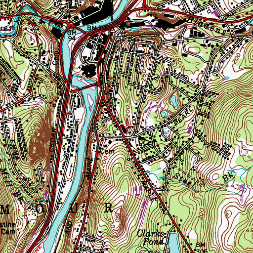 Topographic Map of Anna L LoPresti School, CT