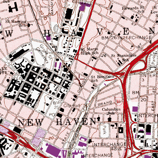 Topographic Map of Art Park, CT