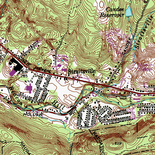 Topographic Map of Beacon Brook Health Care Center, CT