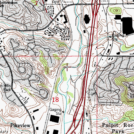 Topographic Map of Dry Creek, CO