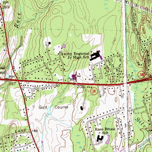 Topographic Map of Boy Torah High School, CT