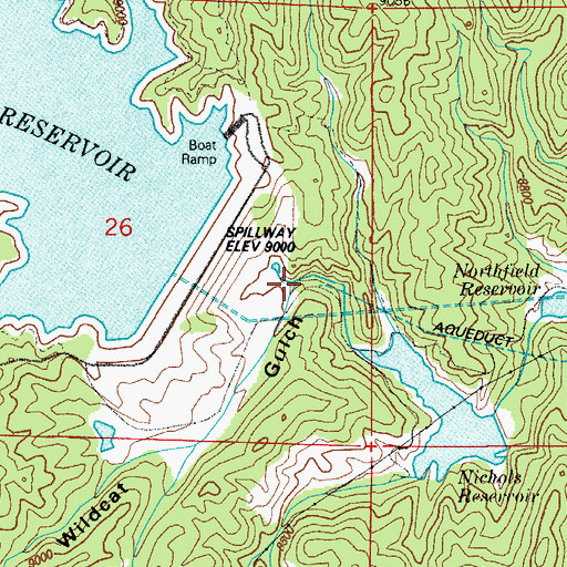 Topographic Map of Wildcat Gulch, CO