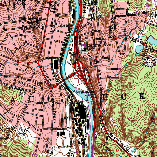 Topographic Map of Breen Field, CT