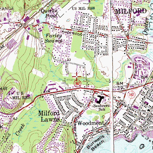 Topographic Map of Brewster Field, CT