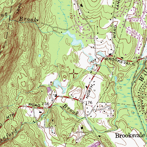 Topographic Map of Brittany Meadows, CT