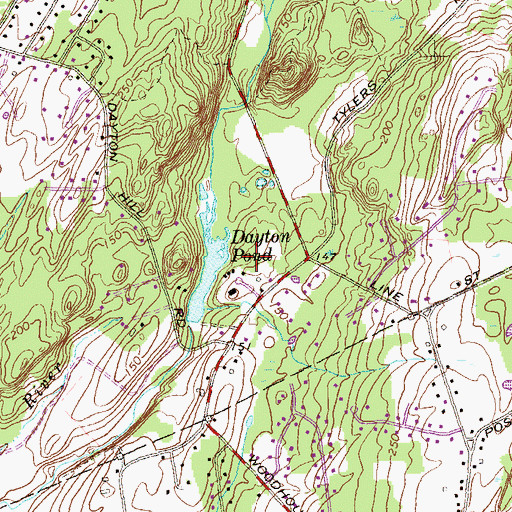 Topographic Map of Carini Field, CT