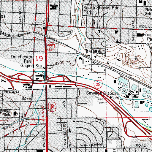 Topographic Map of Shooks Run, CO