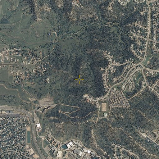 Aerial/Satellite Image of Austin Bluffs, CO